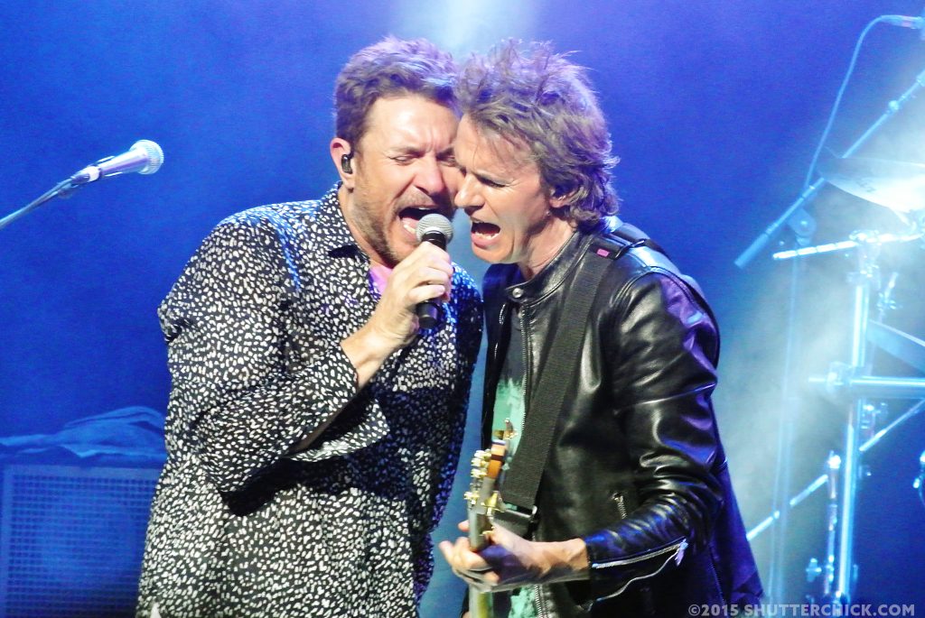 Simon le Bon and John Taylor of Duran Duran by LJ Moskowitz